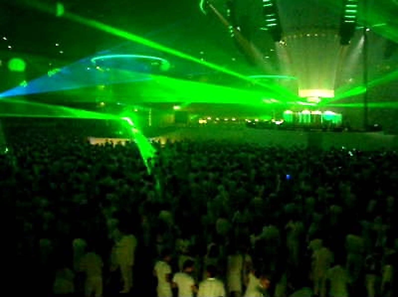 Grüne Lasershow