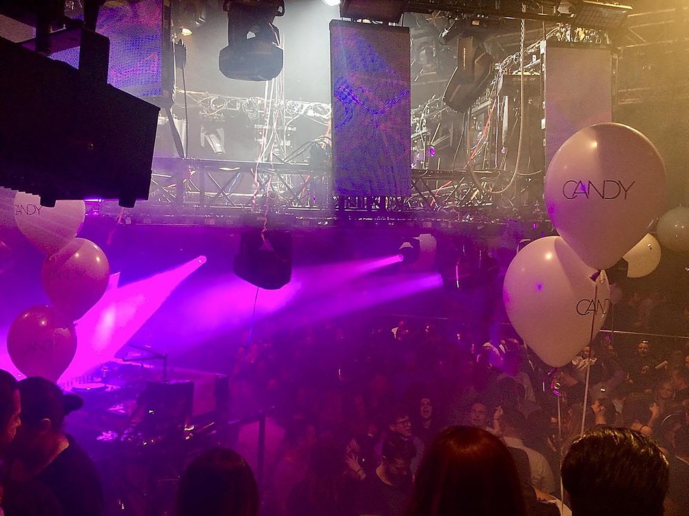 Club-Event mit Lichttechnik